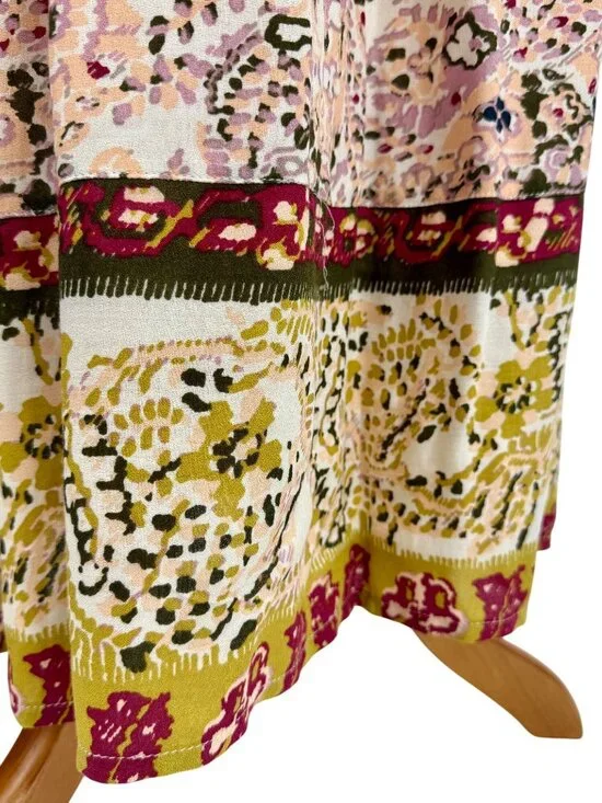 NWT Free People Floral Flowy Maxi Dress | Boho Coastal Cowgirl Tumblr Whimsigoth - Picture 5 of 16